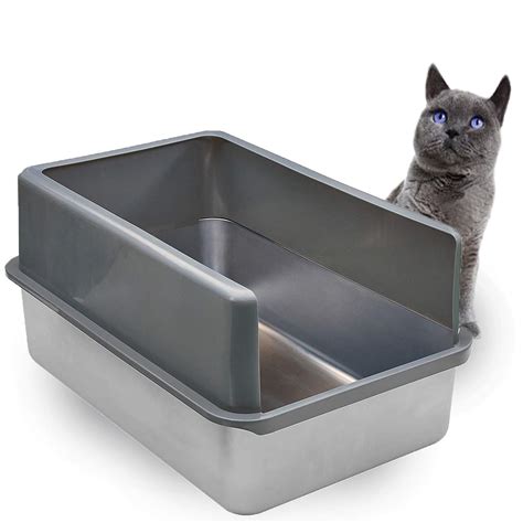 stainless steel litter box enclosure|stainless steel large litter box.